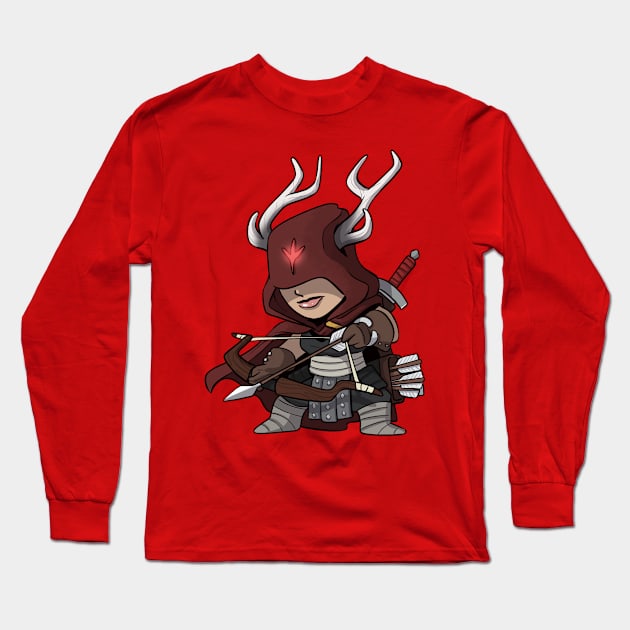 Tiny Hats Viking Bow Maiden Long Sleeve T-Shirt by hiwez